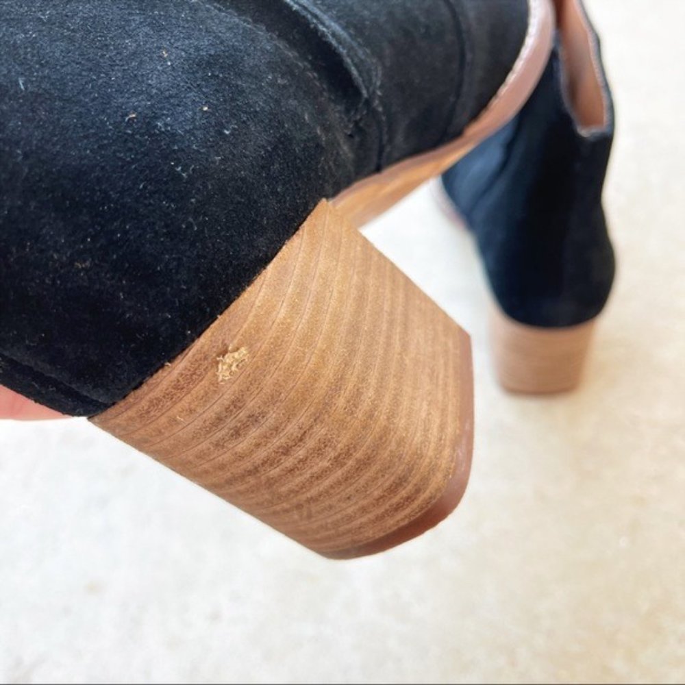Madewell Bryce Western Black Suede Bootie, Size 8.5 - Picture 5 of 5